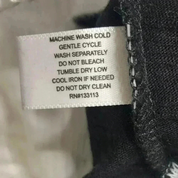 Lisa Todd Shirt Black and White Short Sleeves Cotton Drawstring Relaxed - Picture 8 of 9